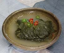 콩잎물김치
